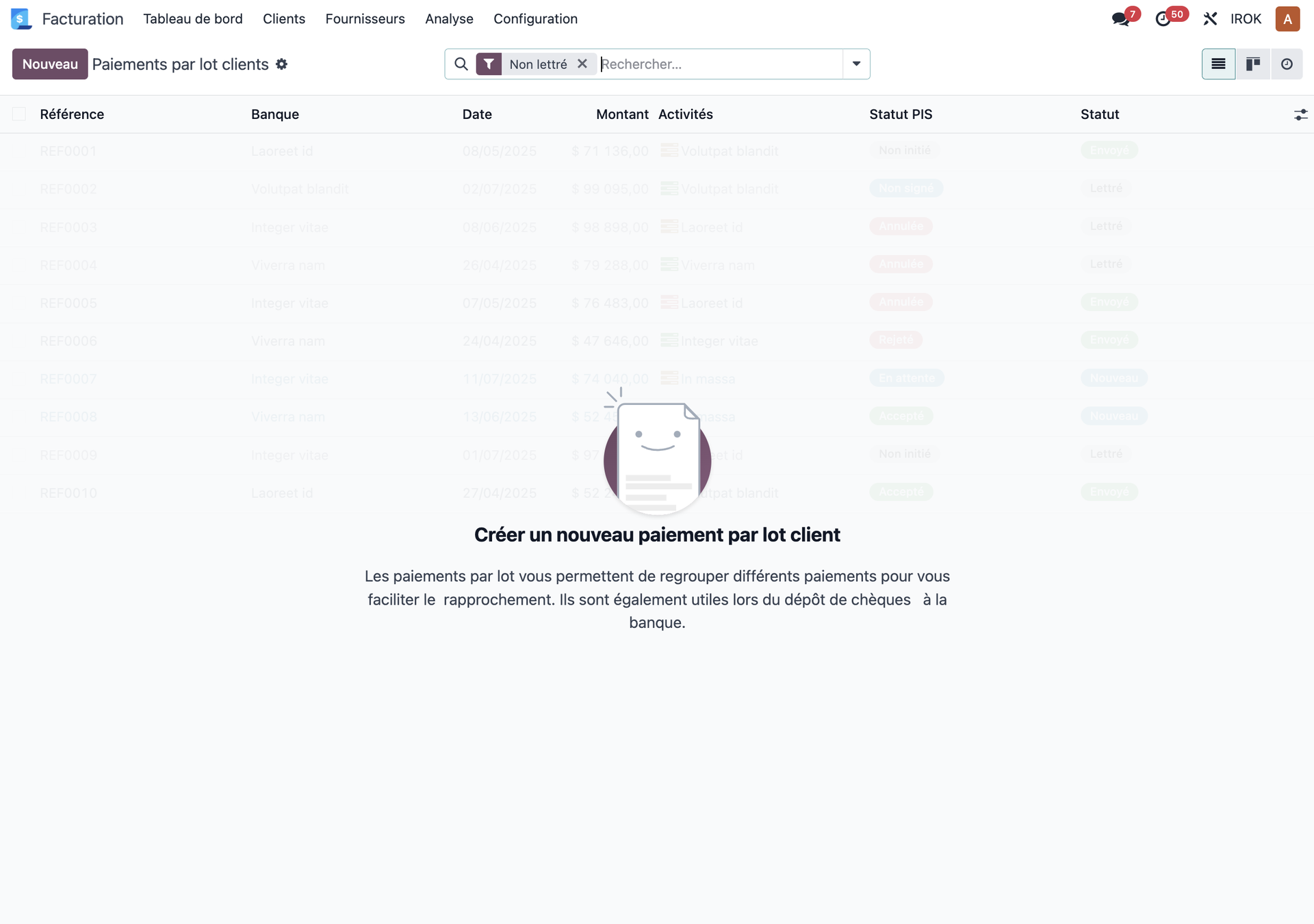 Handling grouped payments