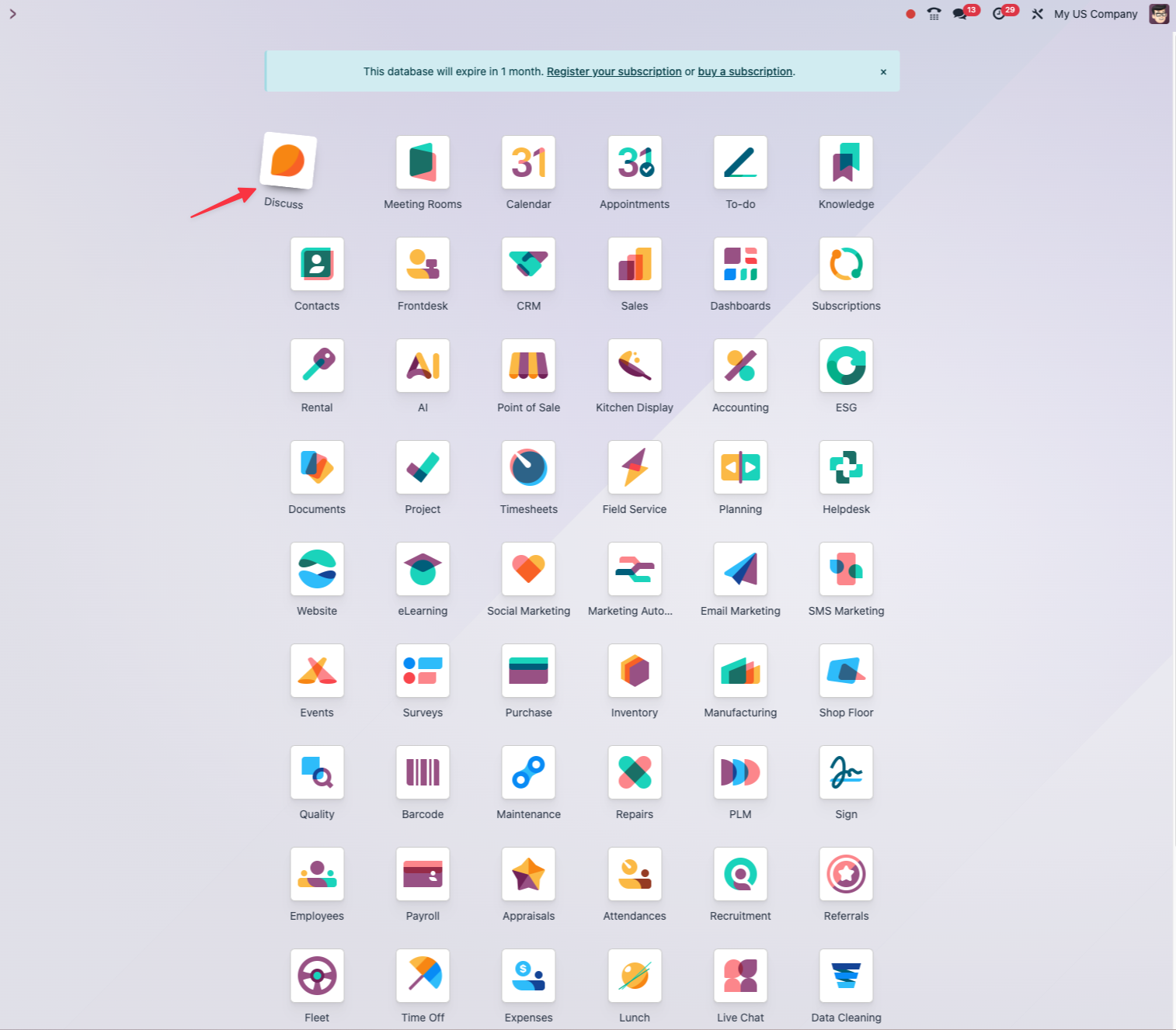 Reordering the favourite applications